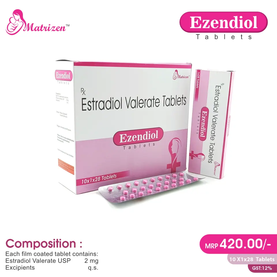 Estradiol 2mg Tablet at Best Price in PCD Pharma Franchise for Hormonal Therapy and Estrogen Replacement.